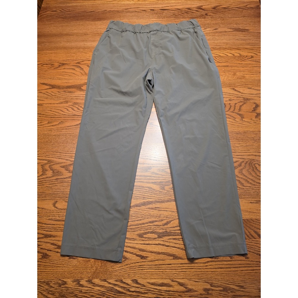Vuori Miles Ankle Pants Womens XL Pull On 26" Inseam Stretch VW404 Olive Green